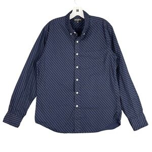 J Crew‎ Mercantile Shirt Mens L Flex Stretch Long Sleeve Casual Modern Classic